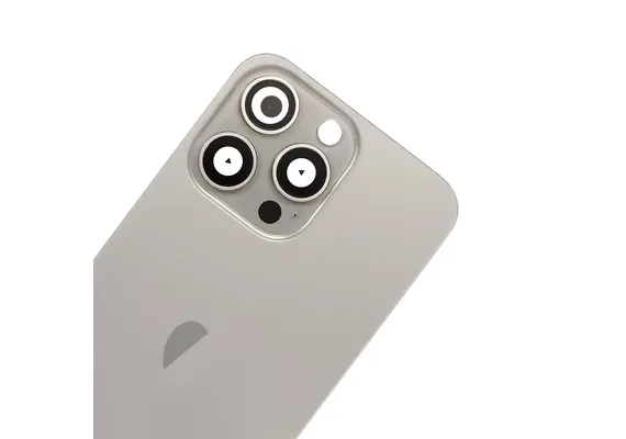 Brown Rear Cover Glass with Camera Lens Glass and Magsafe Magnet for iPhone 15 Pro Max-Natural Titanium Brown Rear Cover Glass with Camera Lens Glass and Magsafe Magnet for iPhone 15 Pro Max-Natural Titanium